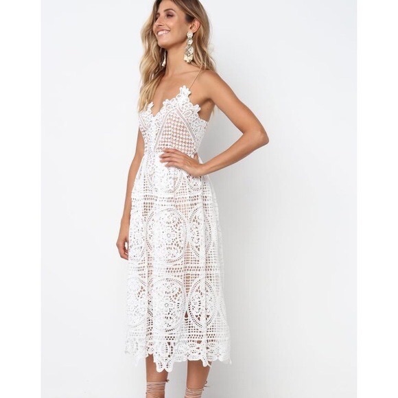 White lace dress by Slide Show - Picture 2 of 3